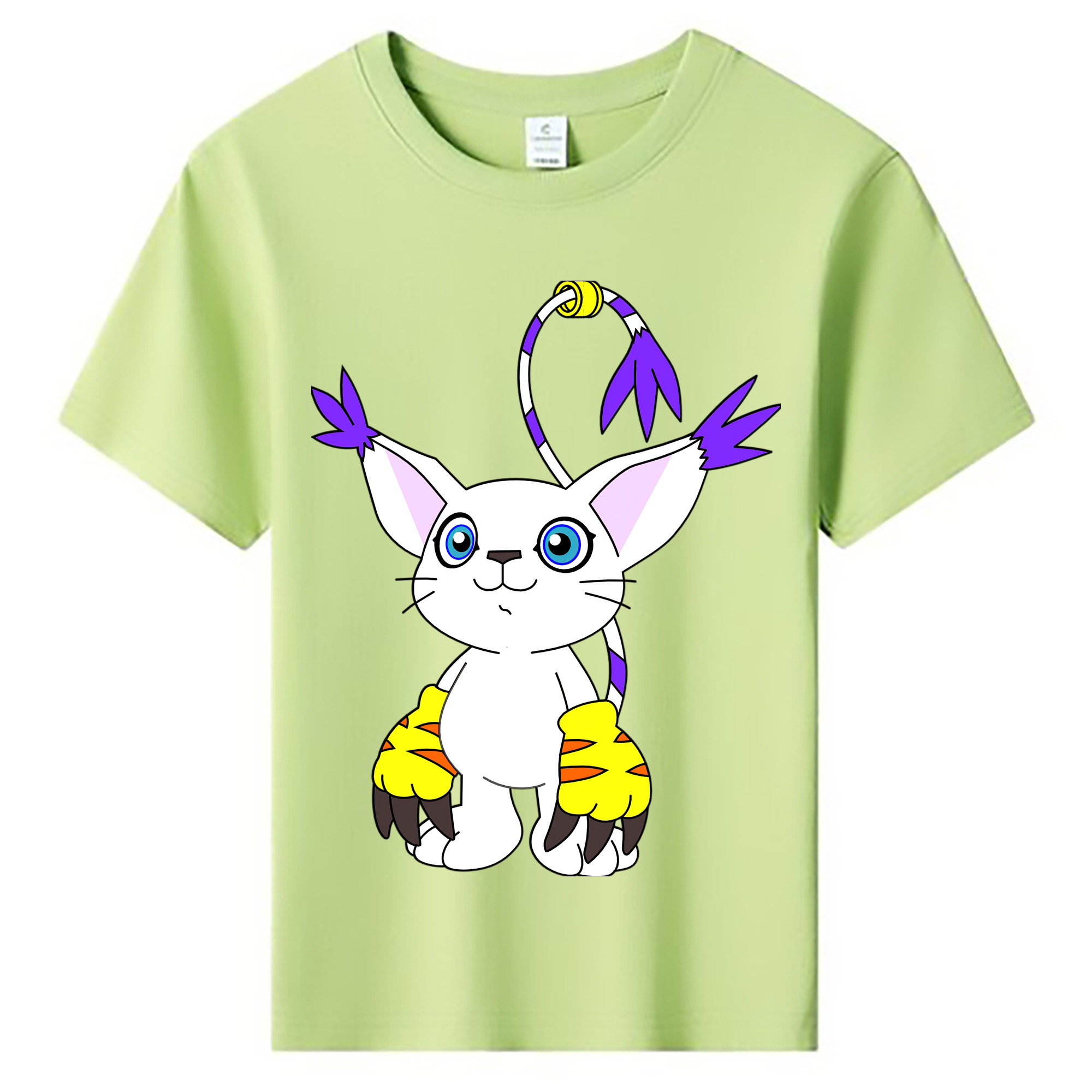 （画像用） Digimon デジタルモンスター/デジモン 綿100％キッズTシャツ（フロントプリント）